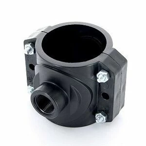 Врезка монтажная 90 x 1 1/2" ВР, 4 болта, для труб ПНД UNIDELTA