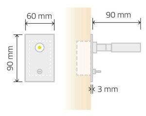 Регулируемый настенный светодиодный прожектор