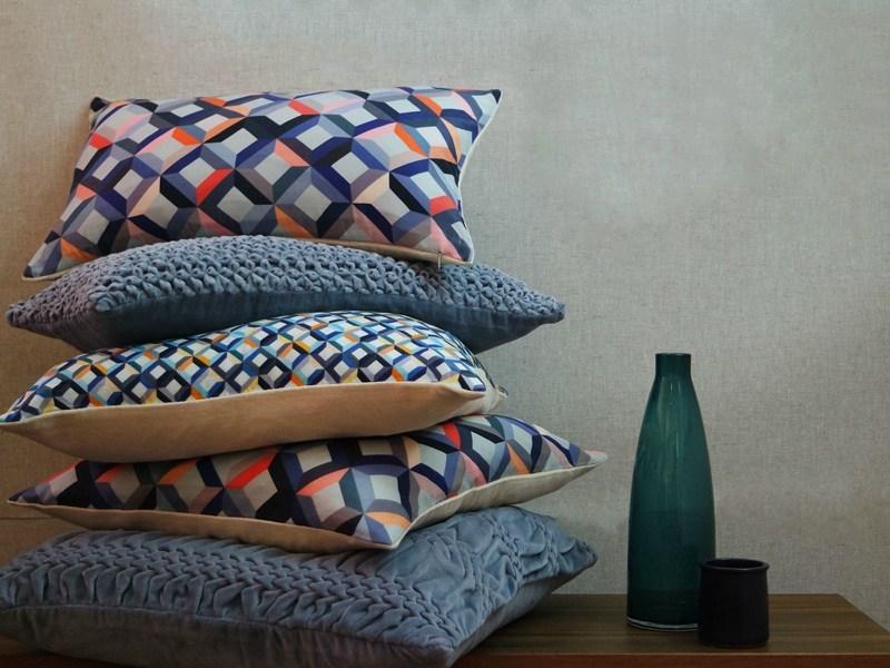 Nitin Goyal London Квадратная подушка из шелка Silk printed sun-id-1375623 - Вид №2