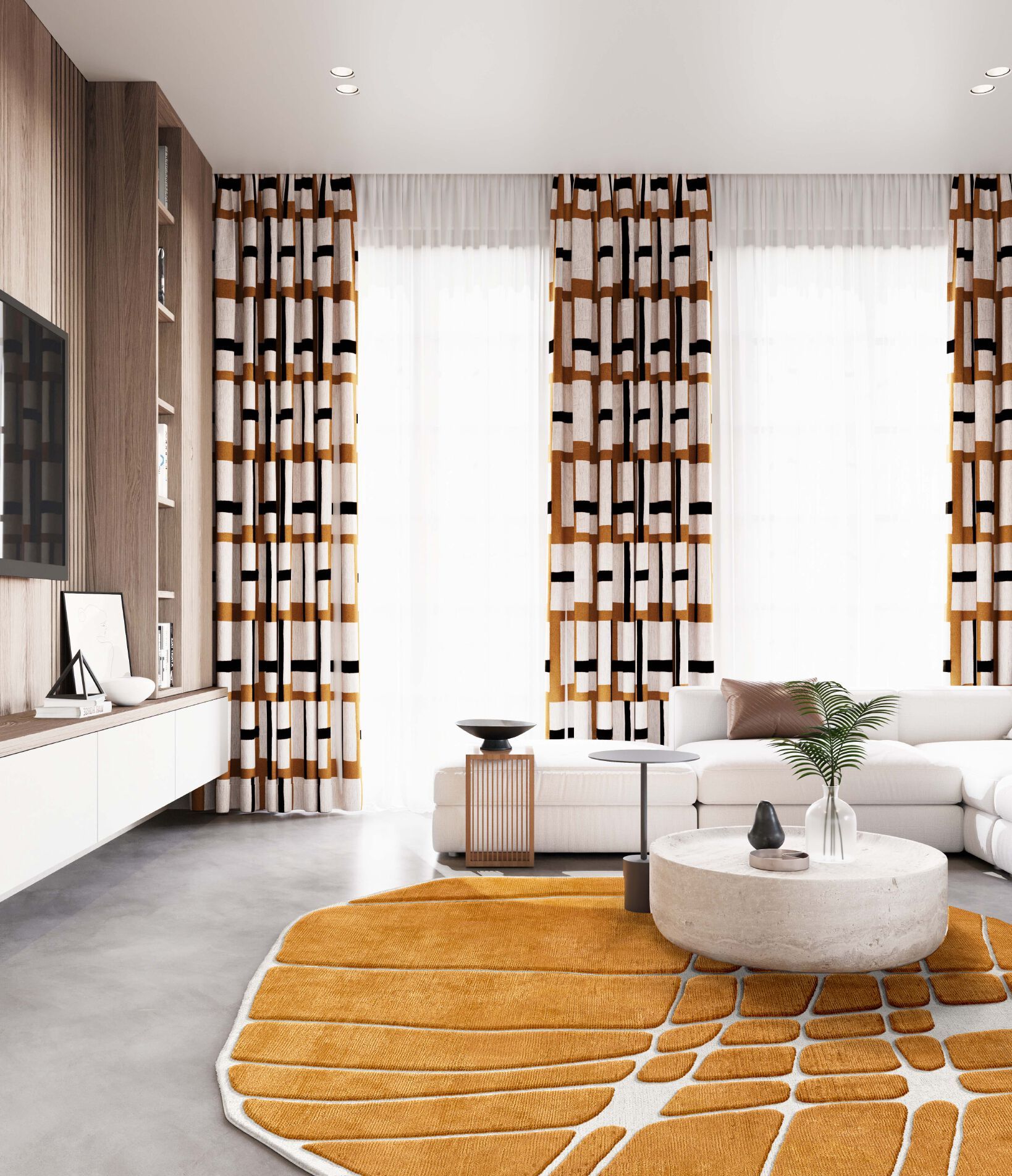 Изогнутый ковер ручной работы Tapis Rouge стрейч ARCH-00124135 - Вид №1