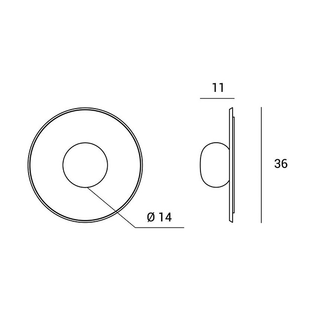 Miloox 1744.180 Настенный светильник на жемчужно-серой металлической раме POT  - Вид №2
