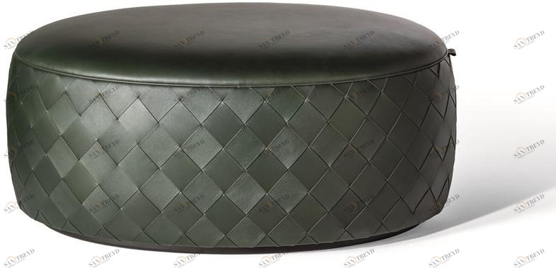 Poltrona Frau Овальный кожаный пуф La collezione - mobili e complementi sun-id-1393039