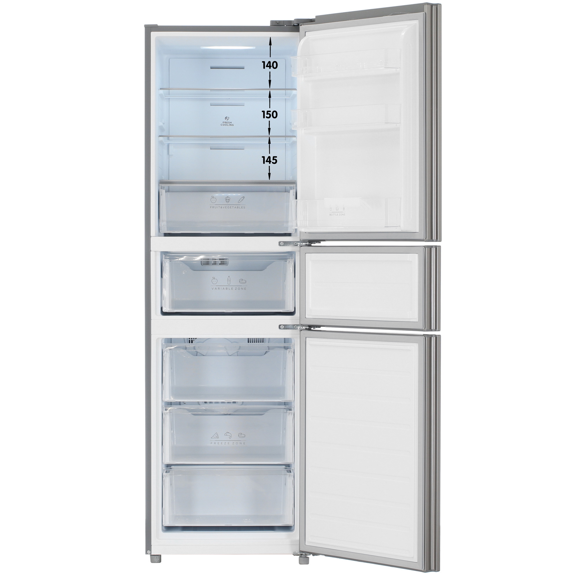 9094975 Холодильник многодверный   DEXP B4-28AMA серебристый STDN-0044099 - Вид №1