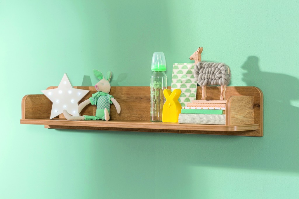 Полка деревянная детская орех Mocha Baby CILEK MOCHA BABY 00-3832486 Коричневый Santreyd  - Вид №1