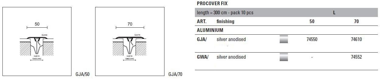 PROFILPAS Компенсационный шов пола Cerfix® procover sun-id-1417131 - Вид №1