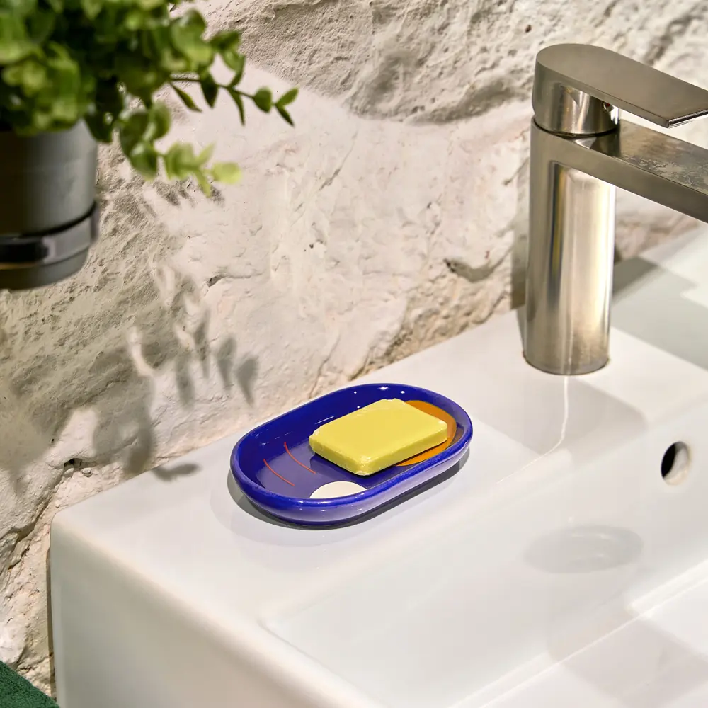 Мыльница Moroshka Kira 945-311-01 керамика цвет синий желтый белый оранжевый STLM-2099618 - Вид №3