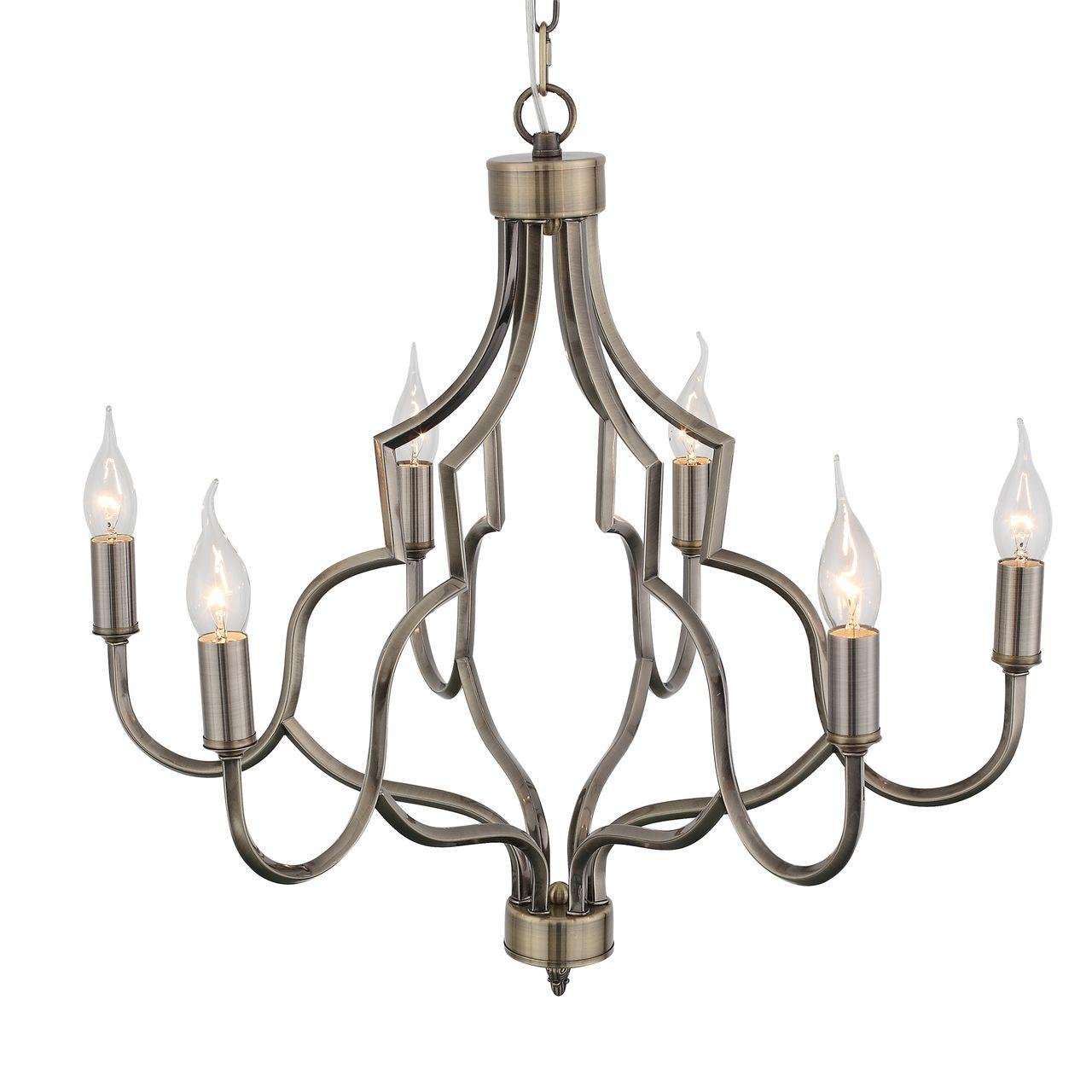 Подвесная люстра ST Luce Forza SL365.303.06 ST LUCE ДИЗАЙНЕРСКИЕ, FORZA 138186 Бронза  - Вид №1