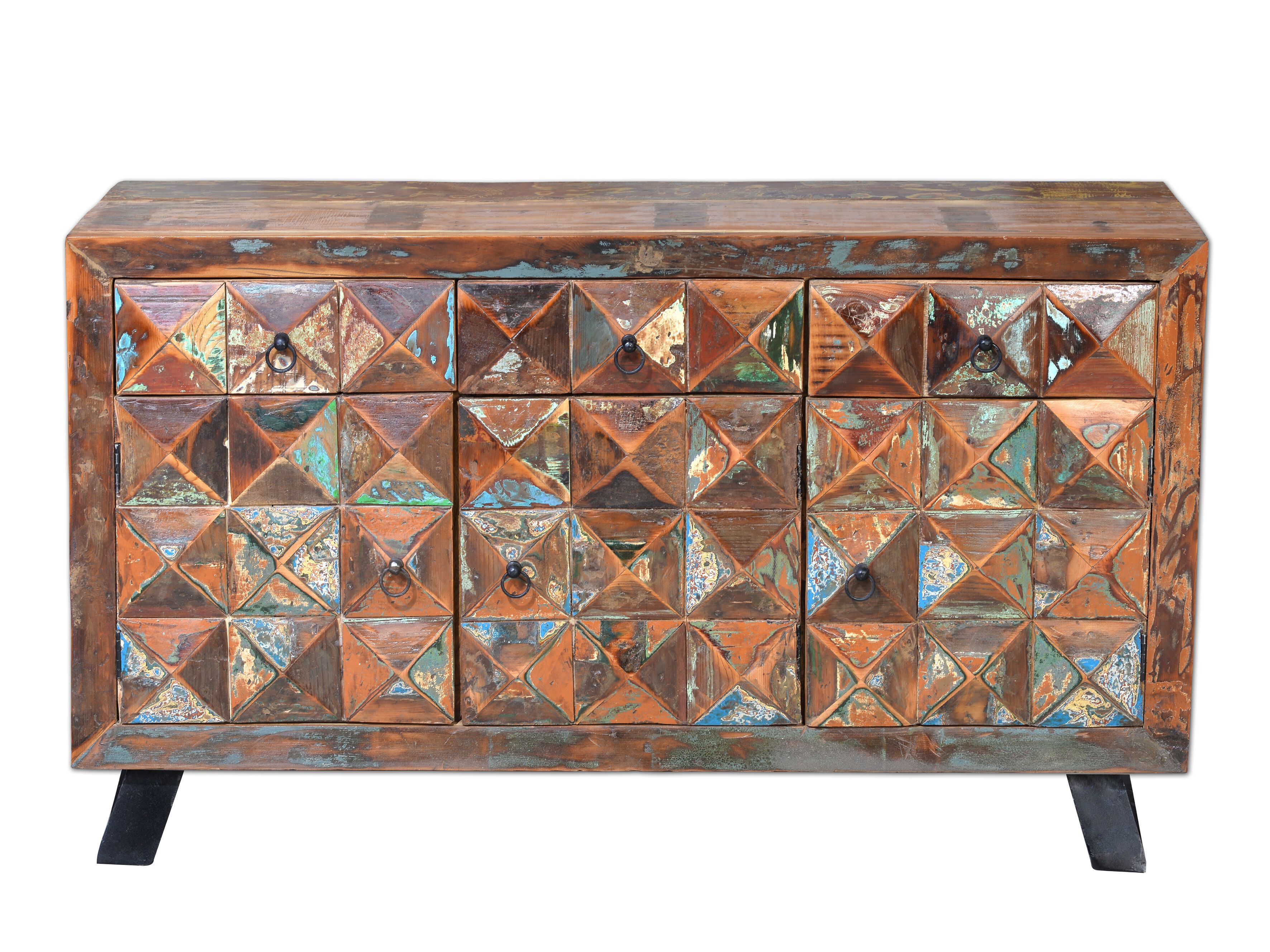 Деревянный шкаф с распашными дверями Giner y Colomer Diamante Reciclado ARCH-00066685