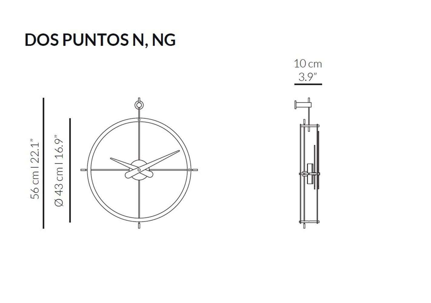 Стальные настенные часы NOMON кольца ARCH-00078291 - Вид №3