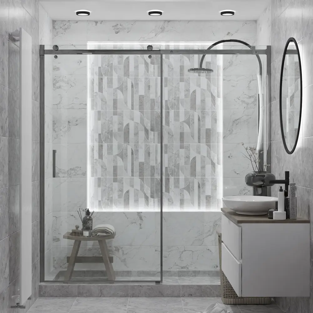 Настенная плитка Azori Misteria Light 31.5x63 см 1.79 м² матовая цвет белый 89453969 STLM-2154357 - Вид №5