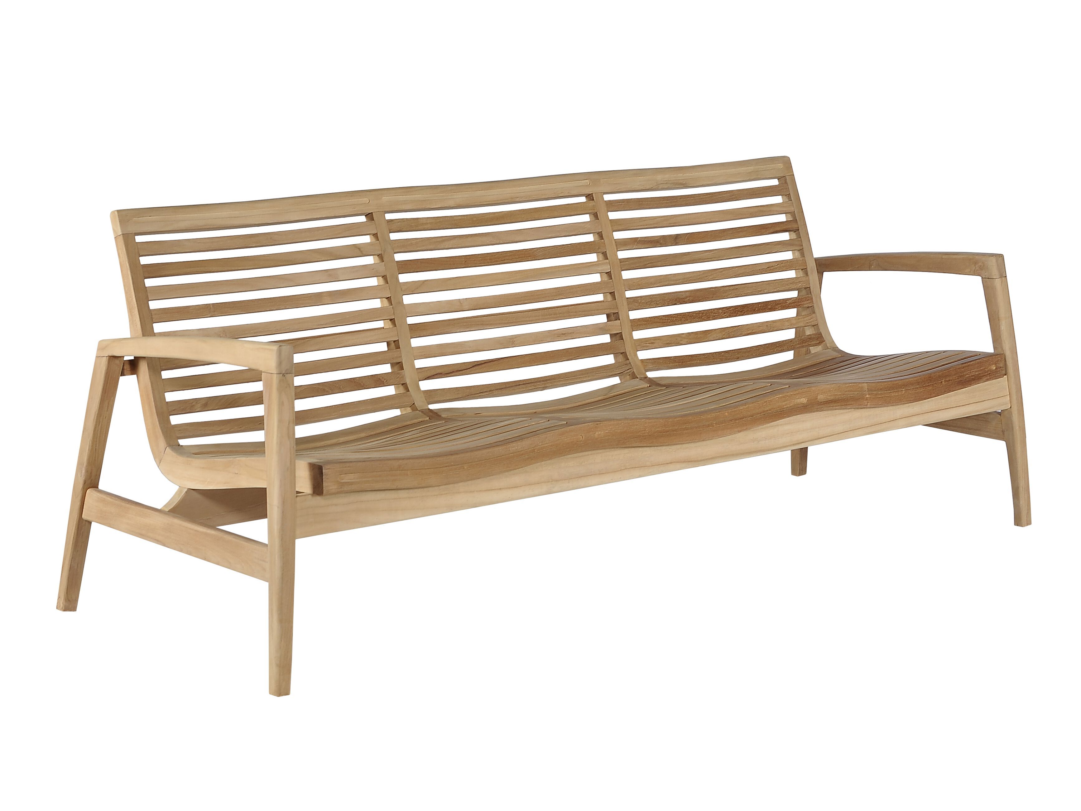 Садовая скамейка из тикового дерева со спинкой cbdesign ралли ARCH-00130565 - Вид №15