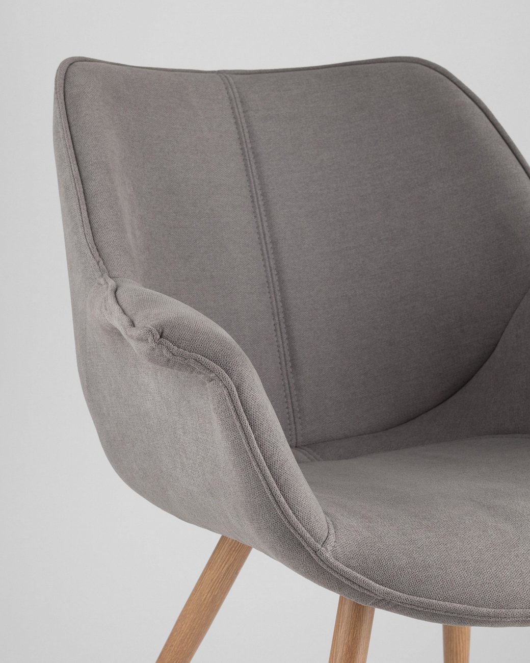 Стул с подлокотниками мягкий серый "Джулиан" STOOL GROUP ДИЗАЙНЕРСКИЕ 00-3881964 Серый  - Вид №6
