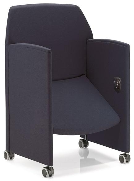 FANTONI Складное кресло для конференций из ткани с подлокотниками Seating system sun-id-1454555 - Вид №1