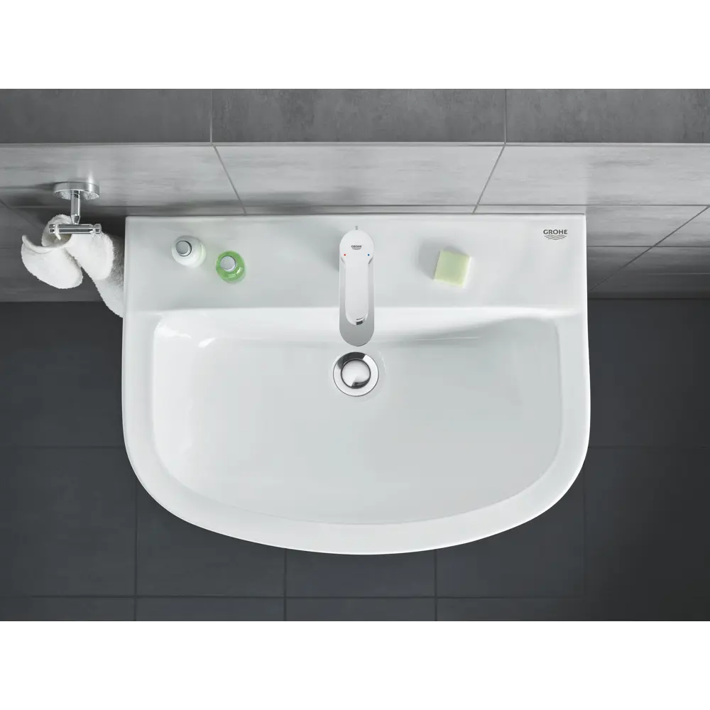 Смеситель для раковины Grohe Startclova M однорычажный цвет хром 82312202 STLM-2163276 - Вид №7