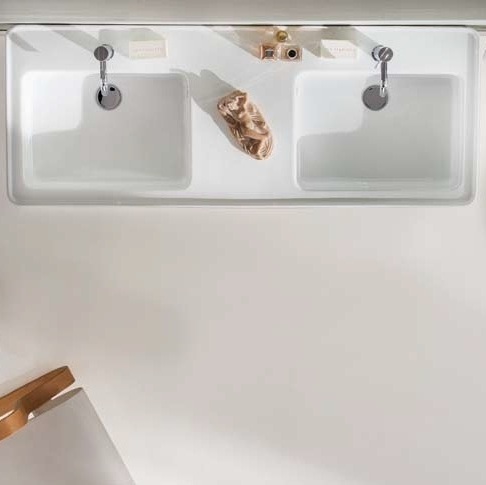 46063 Подвесная раковина настенная овальная Rapsel  белая  - Вид №1