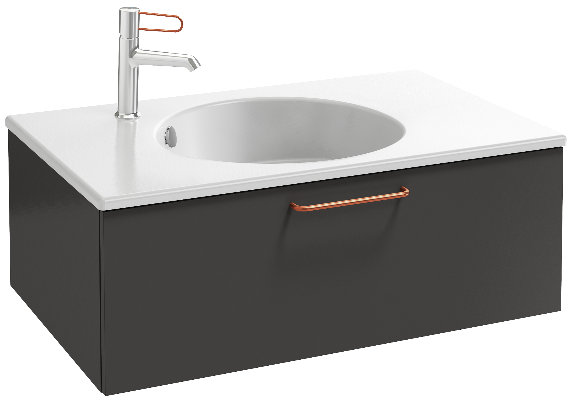 EB2515-R7-N14 Тумба под столешницу 80 см, 1 ящик, бронзовая ручка JACOB DELAFON ODÉON RIVE GAUCHE ODEON RIVE GAUCHE