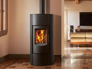 Стальная дровяная печь для обогрева воздуха