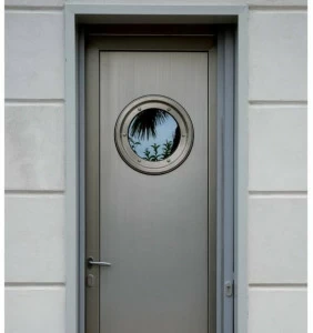 Agostinigroup Входная дверь из алюминия и дерева для улицы на заказ