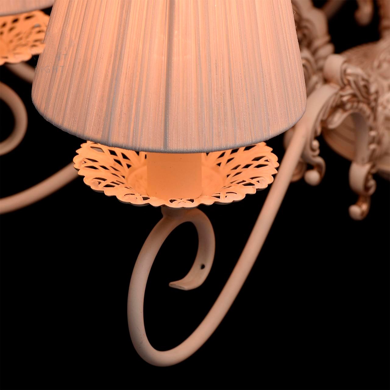 Подвесная люстра MW-Light Ариадна 14 450014208 белая MW-LIGHT ДИЗАЙНЕРСКИЕ, АРИАДНА 188196 Белый  - Вид №1