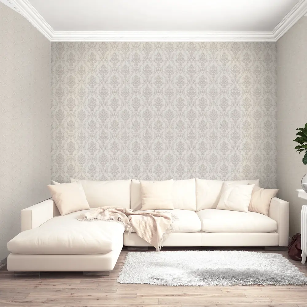 Обои бумажные Московская Обойная Фабрика Жанет бежево-золотистые 0.53 м 234712-2 82743217 STLM-2206984 ЖАКЛИН - Вид №3