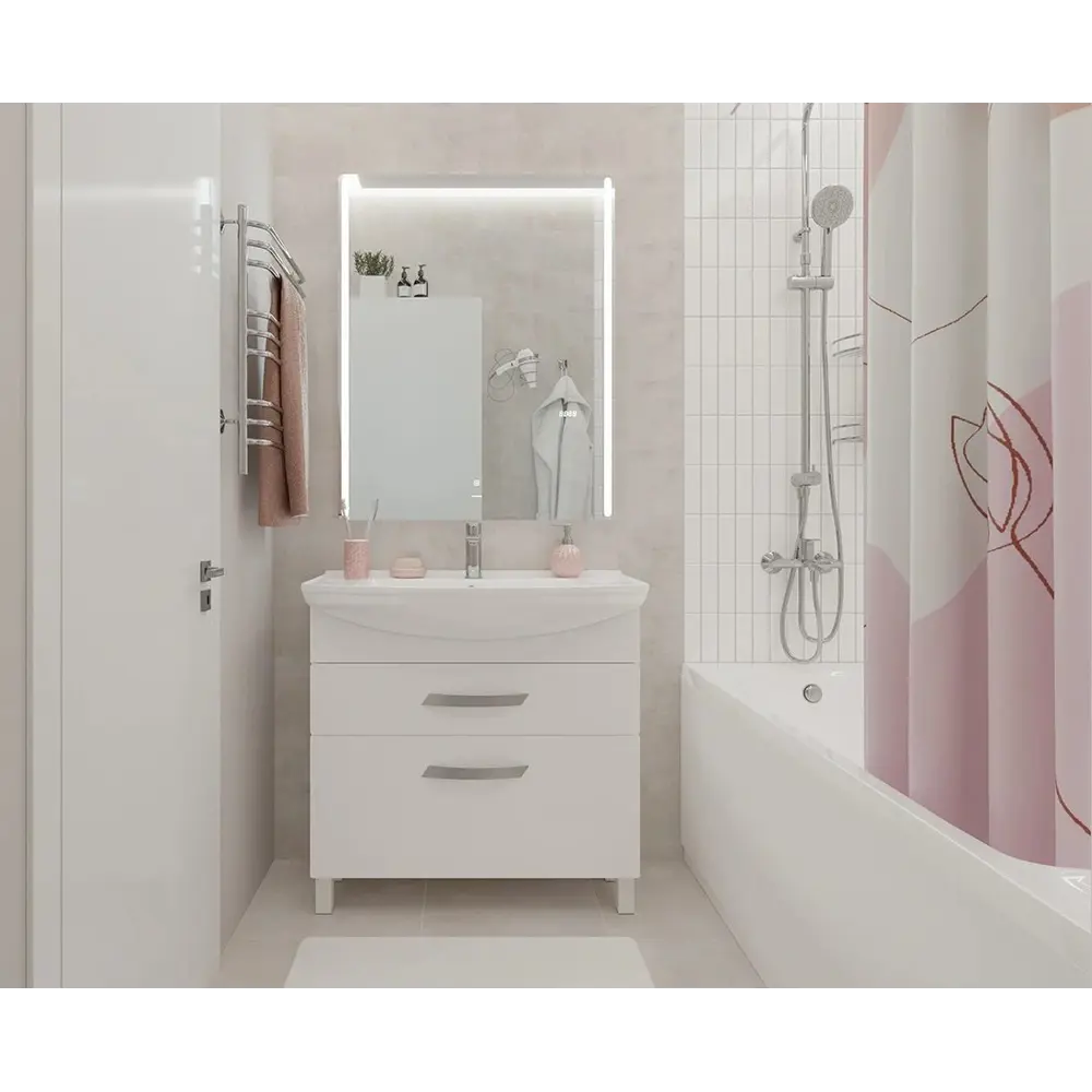 Тумба под раковину Vigo Moss 85 см, цвет белый STLM-2206355 - Вид №6