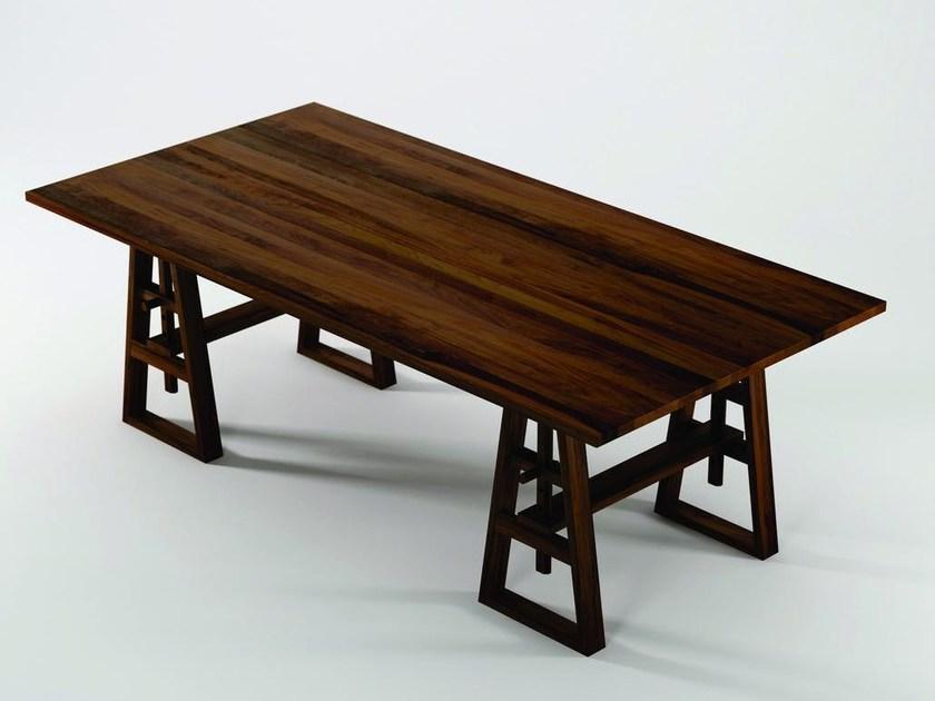 KARPENTER Прямоугольный деревянный стол Trestle sun-id-1480106 - Вид №8