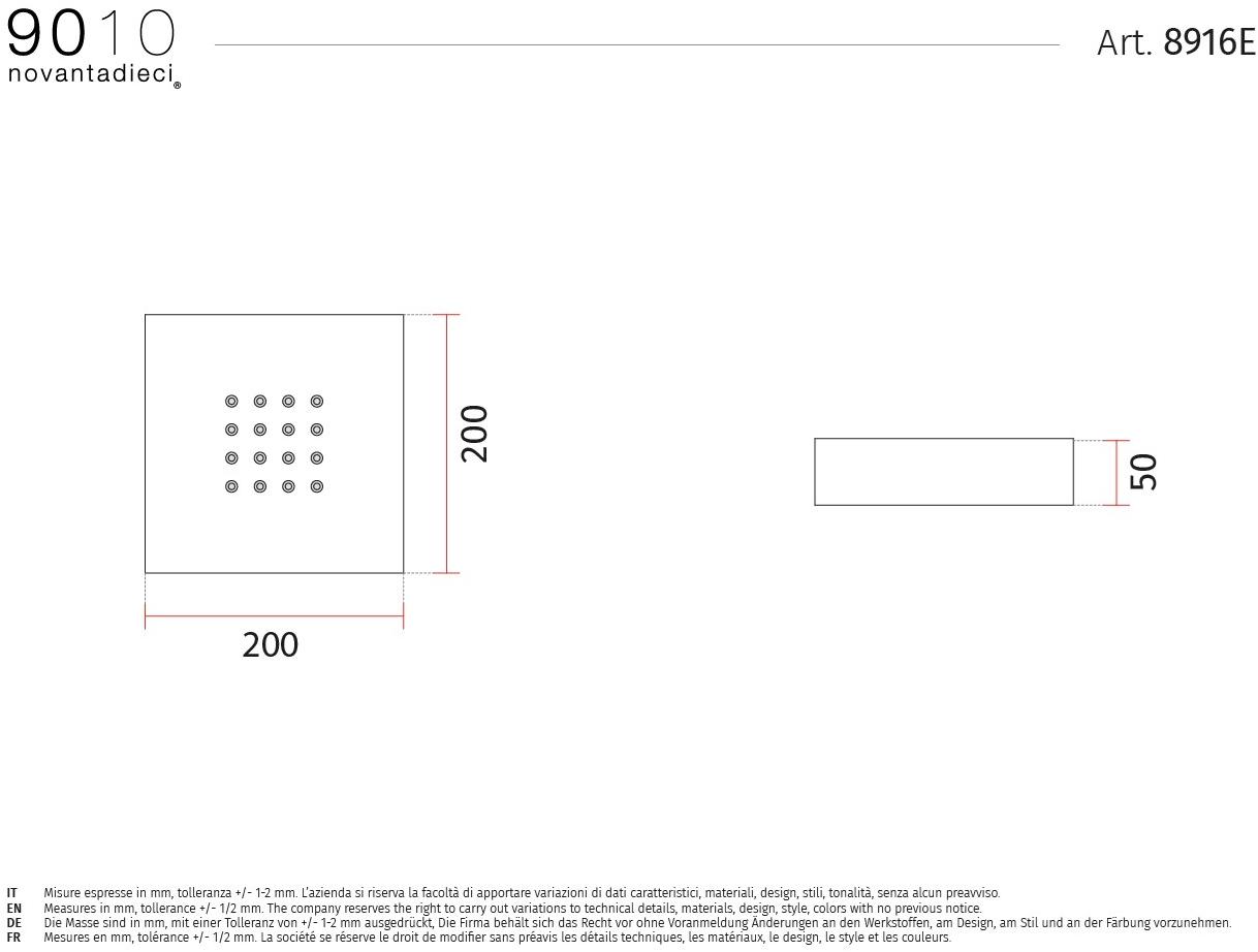 9010 novantadieci Светодиодный потолочный светильник из cristaly®  8916e  - Вид №1