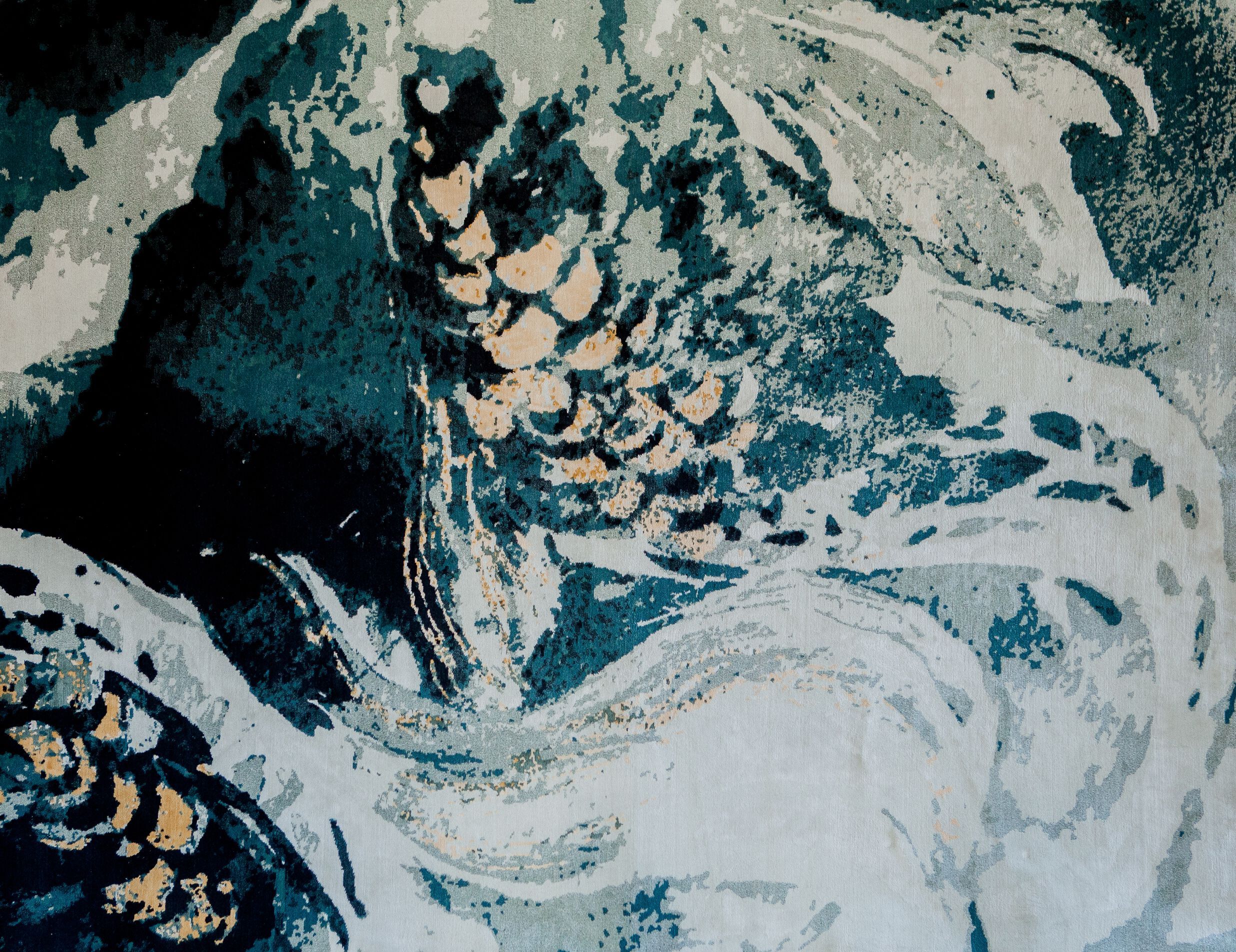 Прямоугольный ковер ручной работы из шерсти и шелка Tapis Rouge Koi Pond ARCH-00060879 - Вид №3