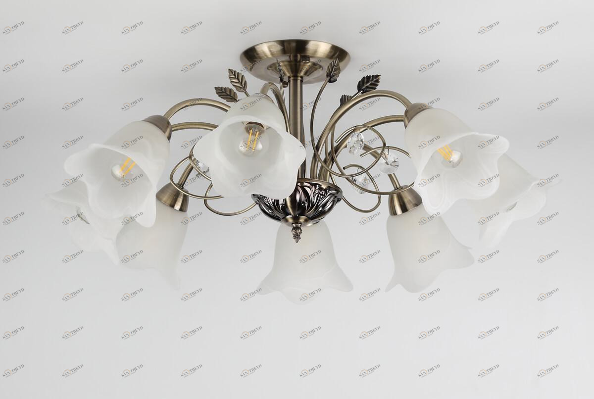 Потолочная люстра Rivoli Giardino 2031-308 RIVOLI GIARDINO 336913 Белый;бронза