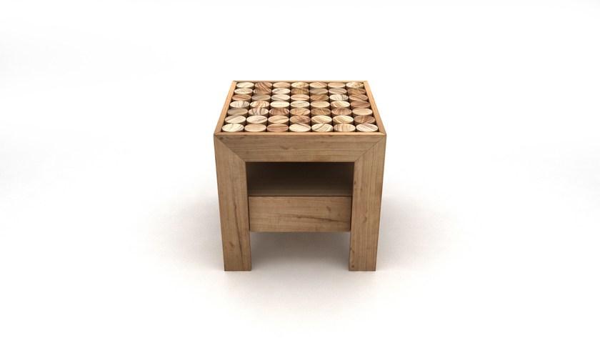 mg12 Прикроватная тумбочка из массива дерева с ящиками Sofia sun-id-1492434 - Вид №4