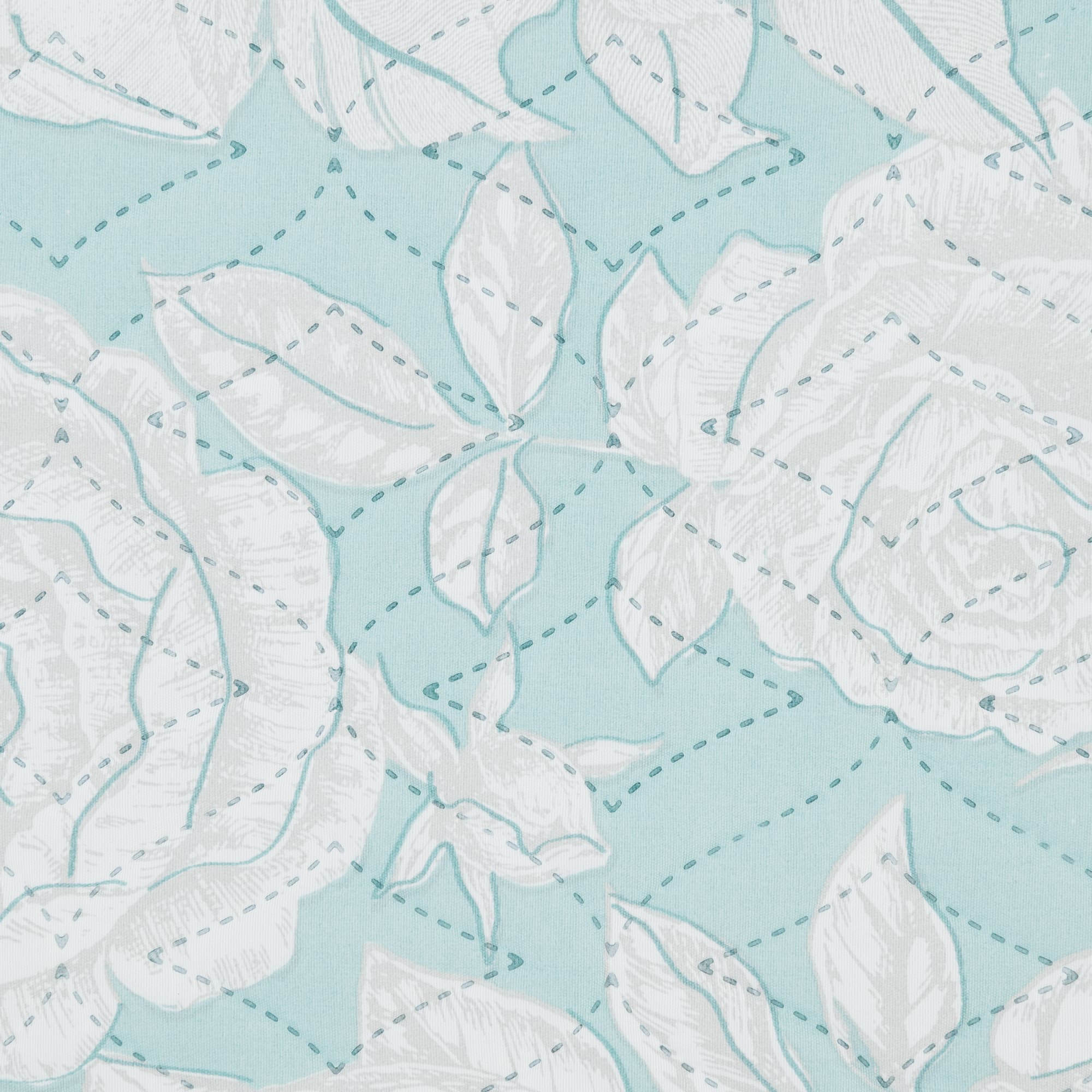 82614711 Покрывало Rozalia, 200x220 см, полисатин стёганый, цвет бирюзовый романтика Santreyd  - Вид №1