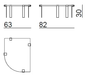 Низкий деревянный журнальный столик Bizzotto Italia Нара ARCH-00149584 - Вид №7