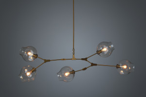 2000983194923 Подвесной светильник 5 ламп высота 90 ELECTRORETRO Branching Bubbles Summer