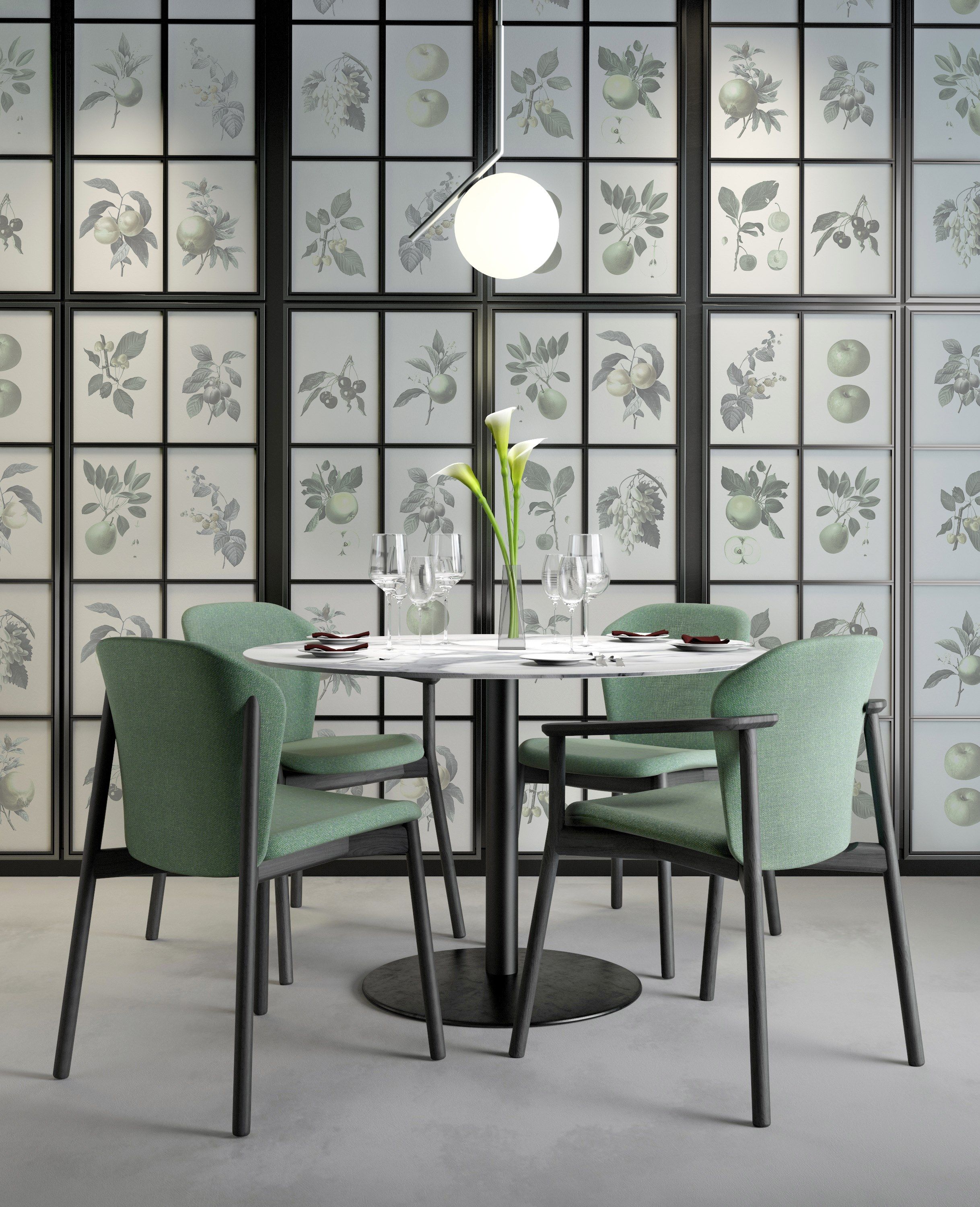 Большой круглый стол для контракта S-CAB Tiffany ARCH-00079870