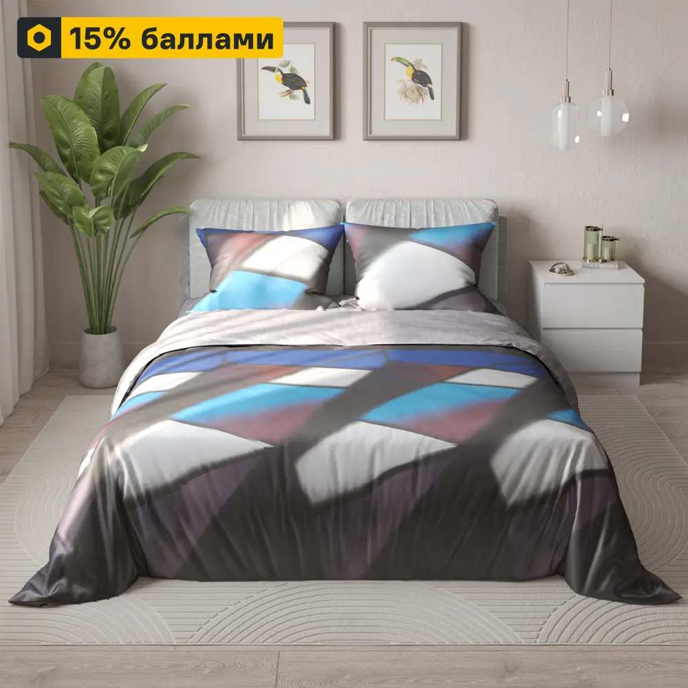Amore Mio Винкел — комплект постельного белья из сатина 85061390 STLM-0057951