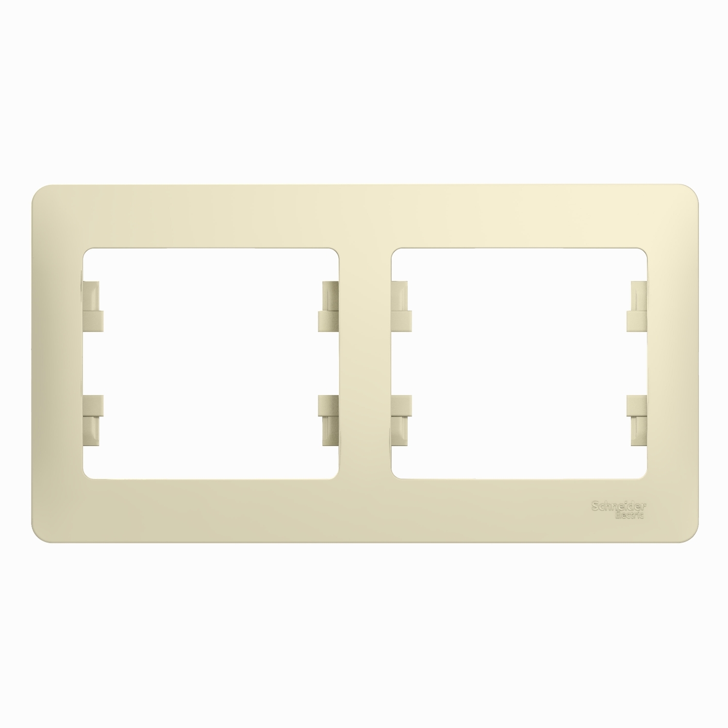 GSL000202 Рамка 2 поста , горизонтальная, бежевый Schneider Electric Glossa 