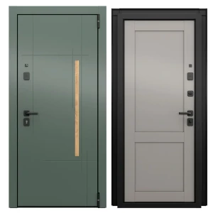 Дверь входная металлическая Грин Классик 95x205 см правая шелк грейдж