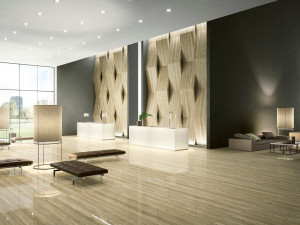 Пол / керамогранит с мраморным эффектом