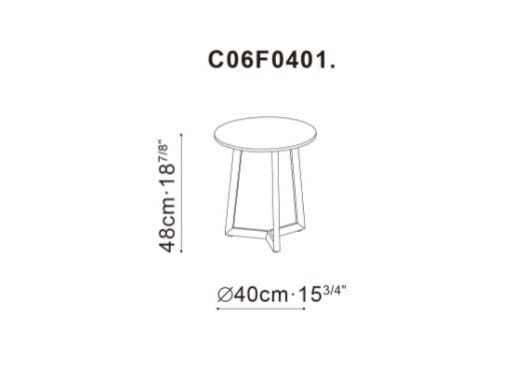 Круглый деревянный журнальный столик CAMERICH TERI ARCH-00080173 - Вид №10