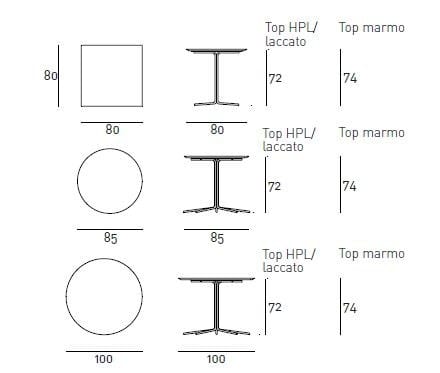 Круглый стальной журнальный столик Living Divani Jelly ARCH-00012886 - Вид №3
