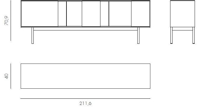 Novamobili Комод с дверцами и открытыми отсеками Reverse sun-id-1463257 - Вид №4