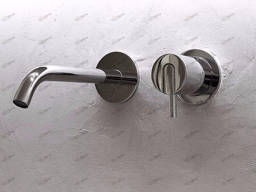 Antonio Lupi Design Настенный однорычажный смеситель для раковины на 2 отверстия из нержавеющей стали Ayati Antoniolupi sun-id-1504076