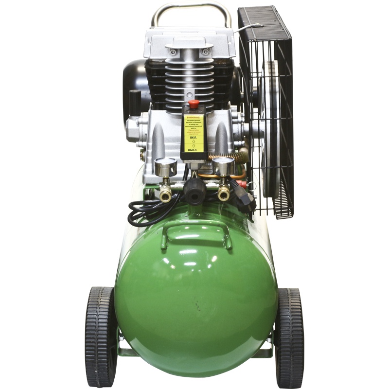 59439 Калибр Компрессор масляный с ременным приводом КМ-2100/50РУ  - Вид №4