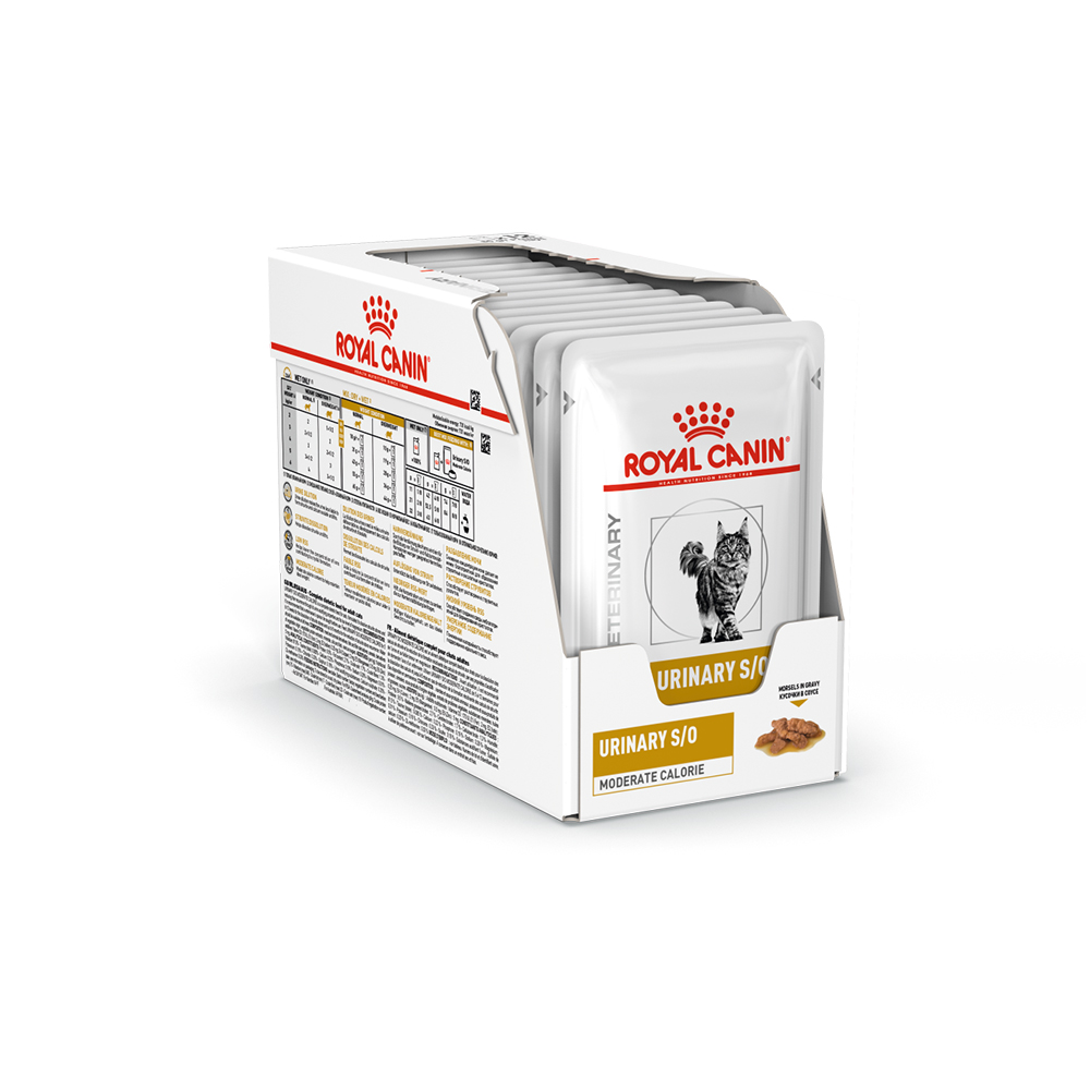 ПР0053543 Корм для кошек Vet Diet Urinary S/O Moderate Calorie при МКБ и лишнем весе, в соусе пауч 85г ROYAL CANIN  - Вид №1