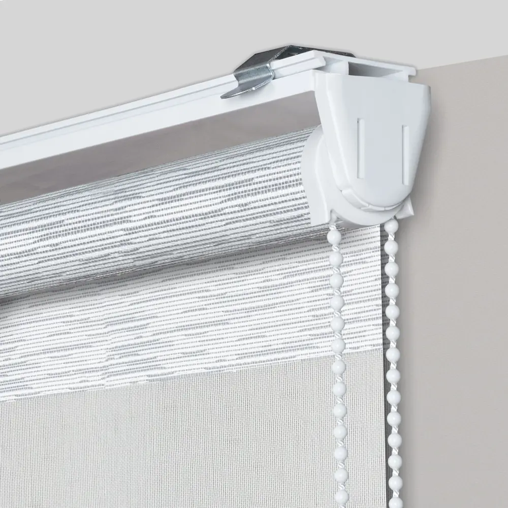 MIAMOZA Рулонная штора день-ночь Москва 60x160 см в серых полосках 89411437 STLM-1564070 - Вид №1