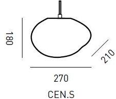 ELOA Подвесной светильник с прямым светом ручной работы из дутого стекла Planetoide Cen.s - Вид №2