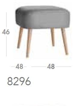 Sedex Пуф с квадратной подкладкой из экокожи Club 8296 - Вид №3