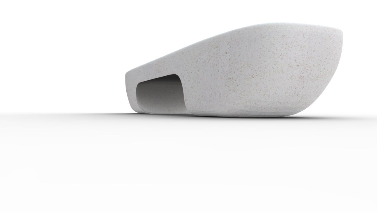 Реконструированная каменная скамья без спинки Viscio Urban Design HOOK ARCH-00040056