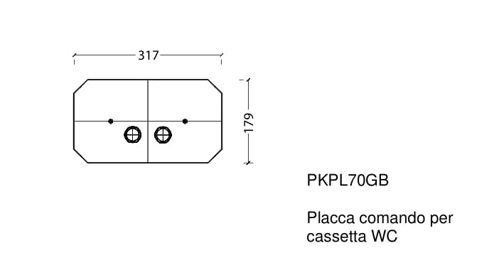 Металлическая панель управления туалетом Park Avenue Bryant ARCH-00004948 - Вид №2