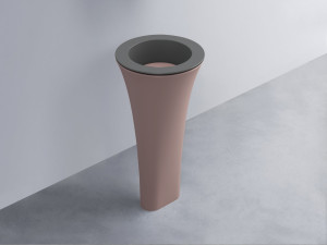 AMLA45-CM+AMPILT-CP+AMCOLT-CP Раковина Amedeo Tondo отдельностоящая cielo Enjoy + Amedeo